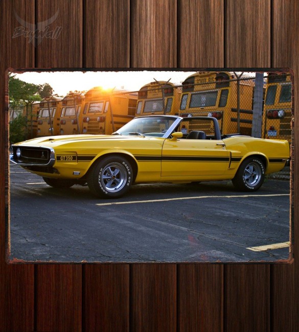 Металлическая табличка Shelby GT350 Convertible 591 Металлическая табличка Shelby GT350 Convertible 591